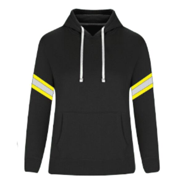Safety Pullover Hoodie with Reflective Striping Woman's Thumbnail